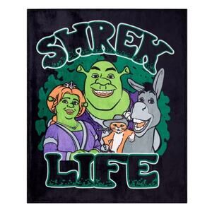DreamWorks Shrek Life Throw Blanket Spirit Halloween Fleece NWT 50x60